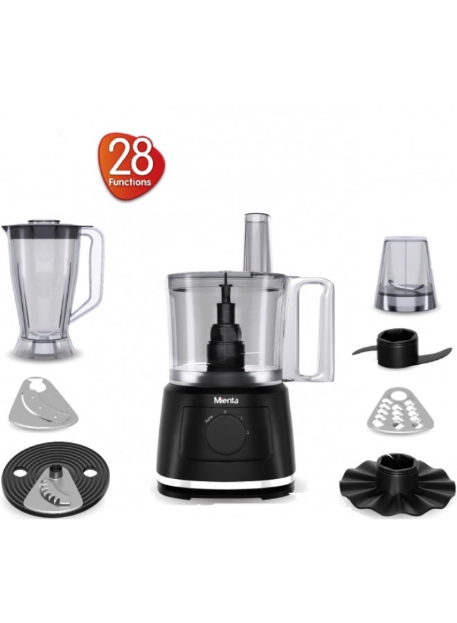 ميانتا محضر طعام ميانتا 1000 وات -28 وظيفة-FP141535A-أسود - Image 1